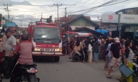 Kebakaran di Kerinci, Ruko Tempat Penggilingan Tepung di Siulak Ludes Terbakar