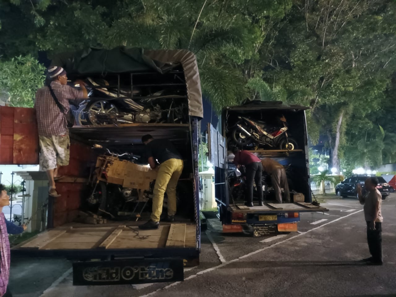 Polisi Amankan 36 Unit Motor Bodong, Diangkut Dua Truk dari Jakarta Tujuan Medan