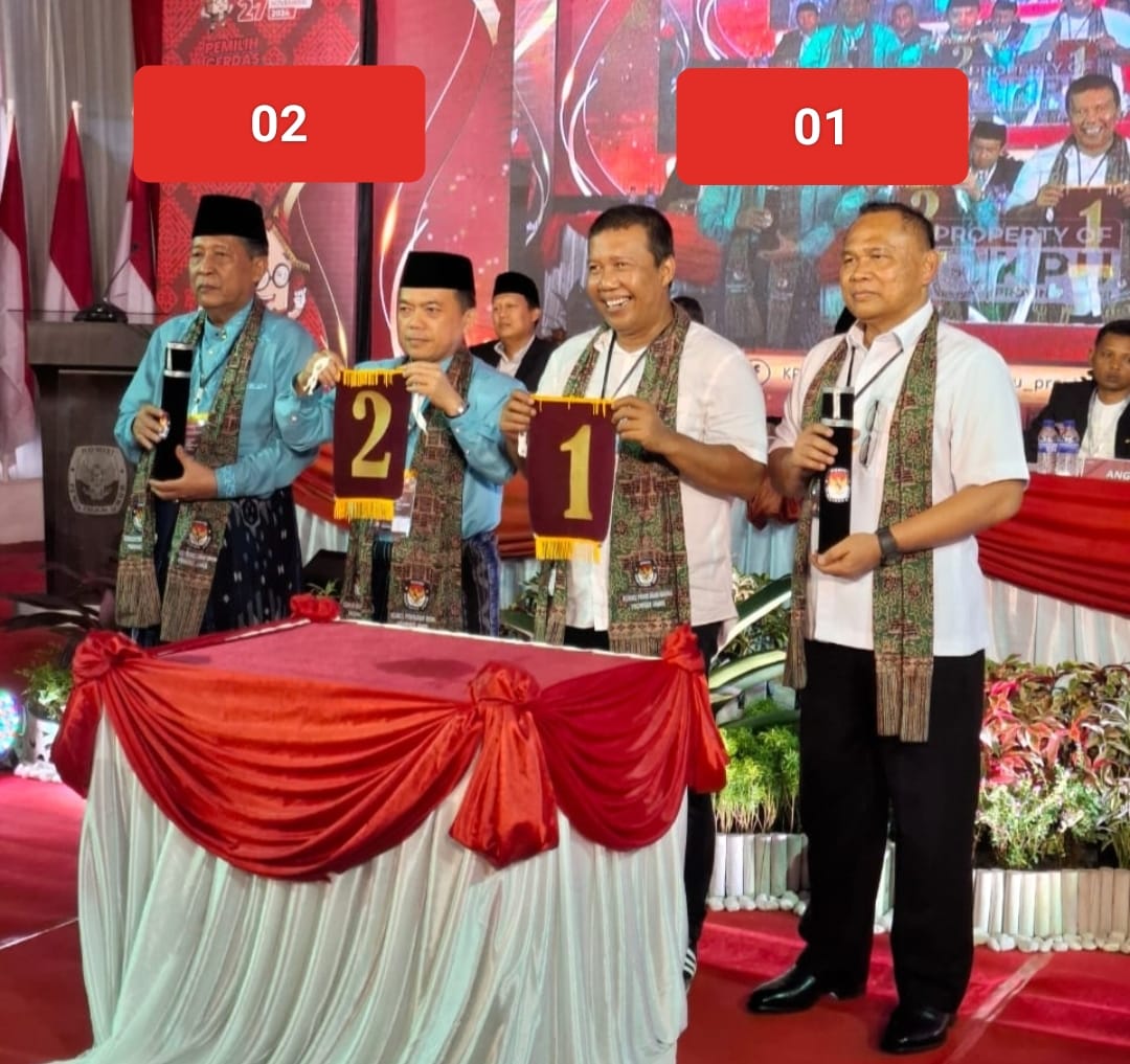 Pengambilan Nomor Urut Pasangan Calon Gubernur dan Wakil Gubernur Jambi Periode 2024-2029