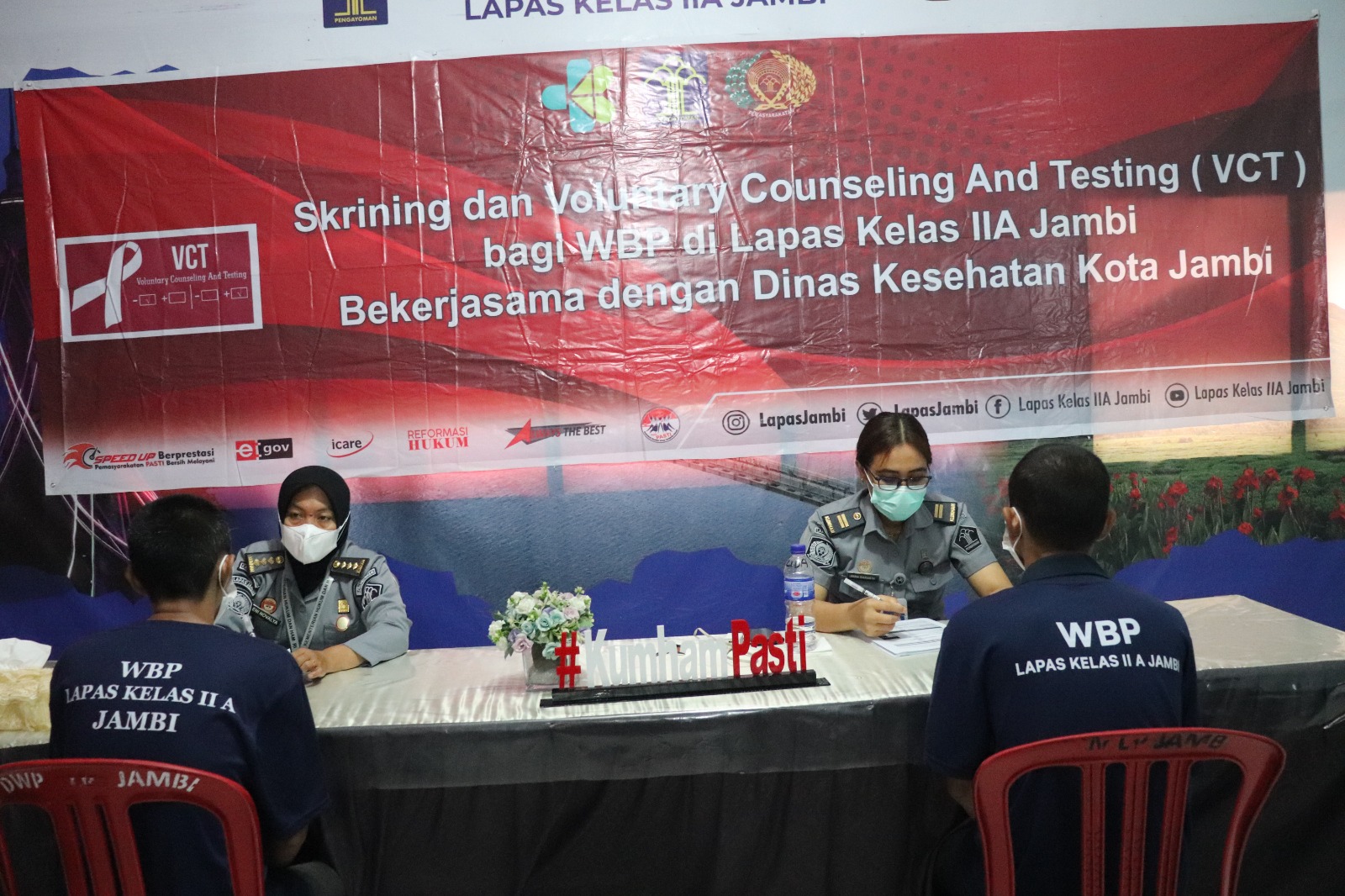  Cegah Penularan HIV, Lapas Kelas IIA Jambi Gencarkan Skrining VCT untuk Warga Binaan