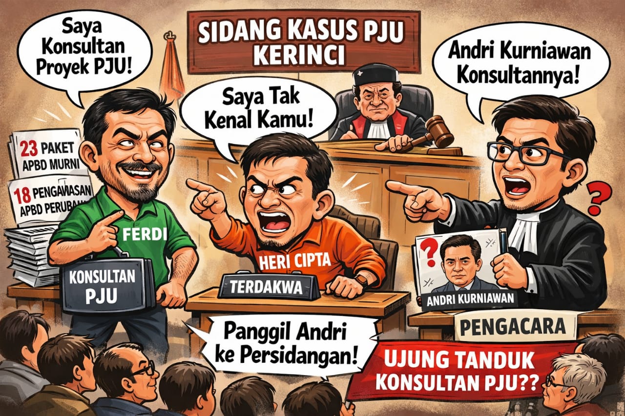 Misteri Sosok Ferdi di Sidang PJU Kerinci, Ngaku Konsultan Dibantah Terdakwa Heri Cipta