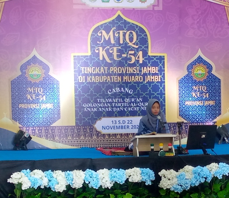 Penampilan Perdana Humaira di MTQ ke-54 Jambi, Putri Terbaik Desa Lempur Danau Harumkan Nama Merangin