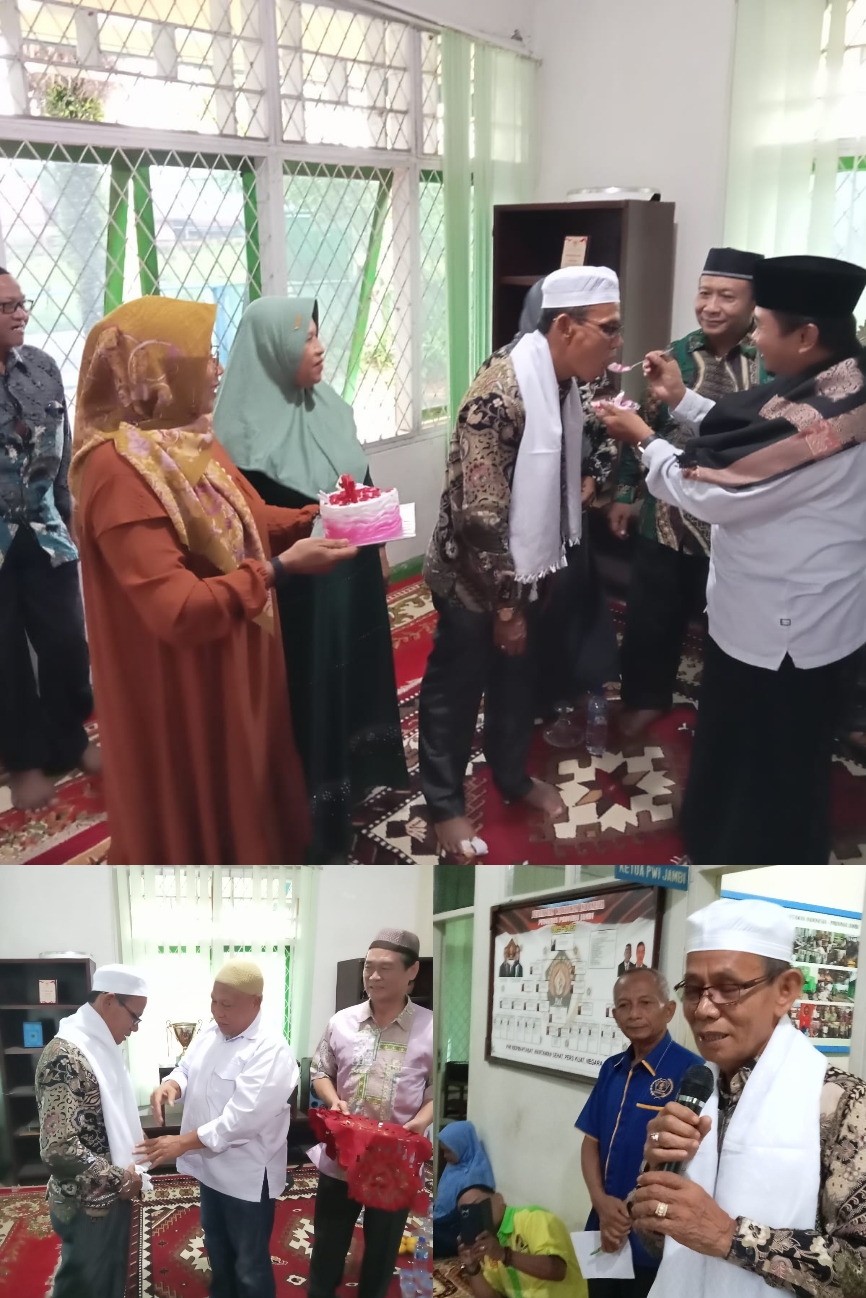 Keluarga Besar PWI Lepas Keberangkatan Umroh dan Rayakan Hari Lahir Ketua PWI, HR Ridwan Agus