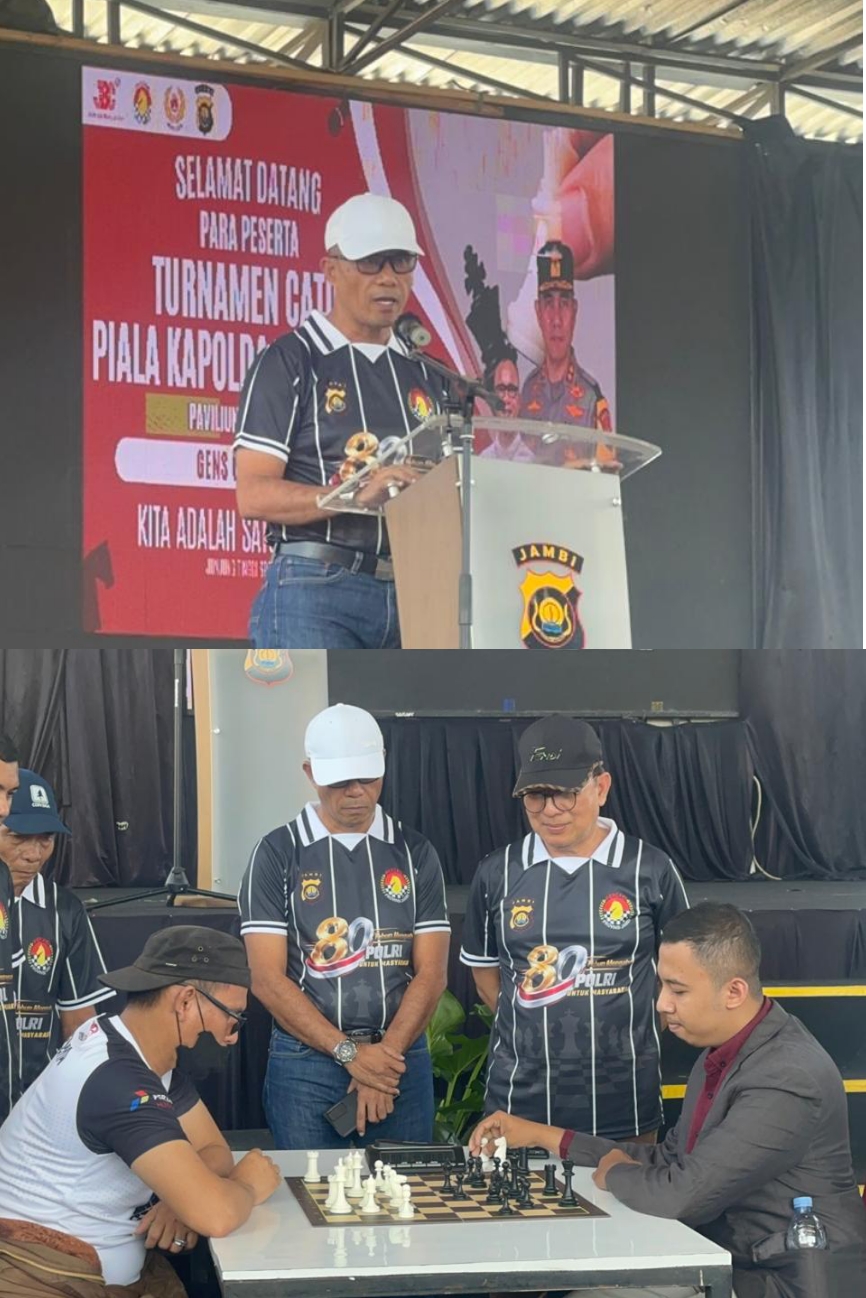 AKBP Mat Sanusi Buka Semangat Pecatur Jambi di Piala Kapolda 2026