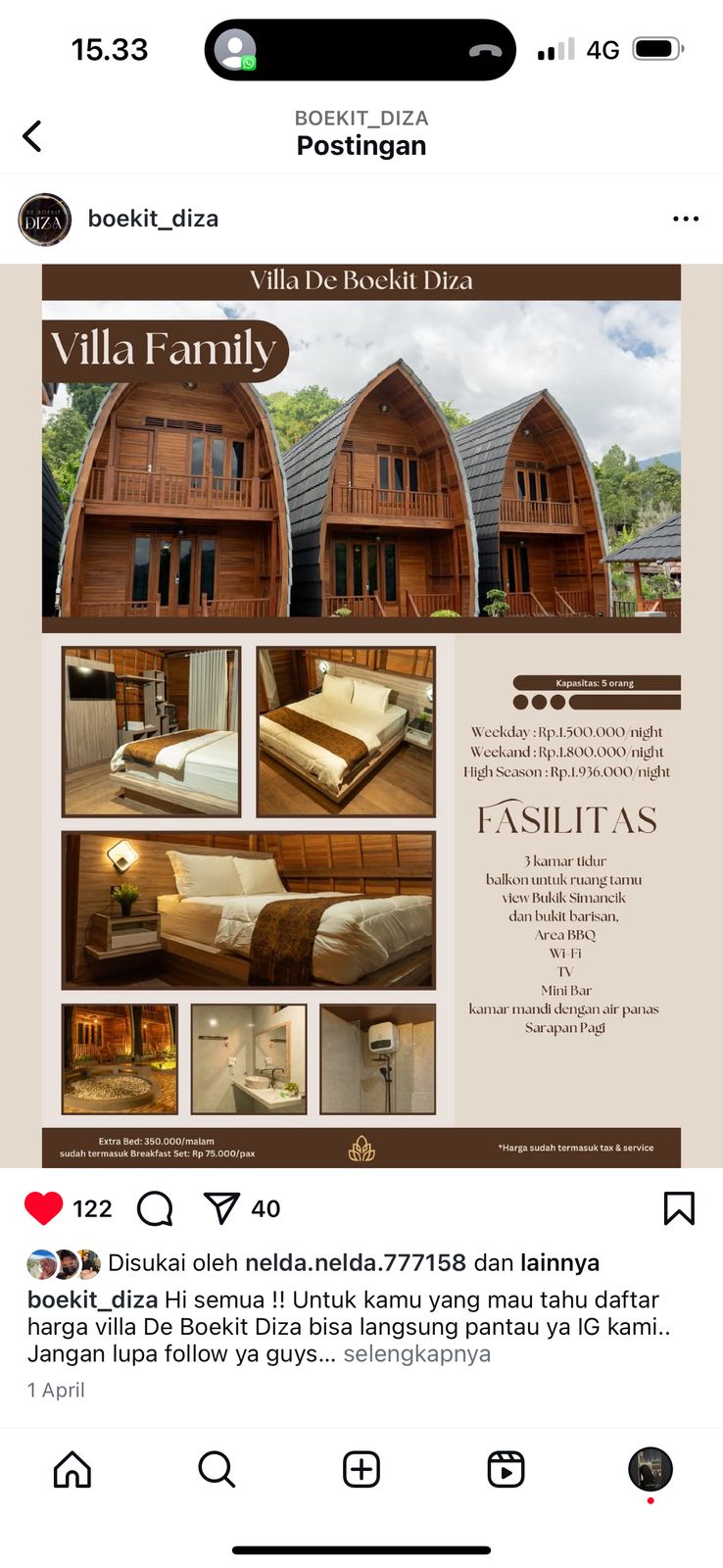 Villa De Boekit Diza, Pesona Eropa di Kaki Bukit Sungai Penuh, Magnet Baru Wisatawan