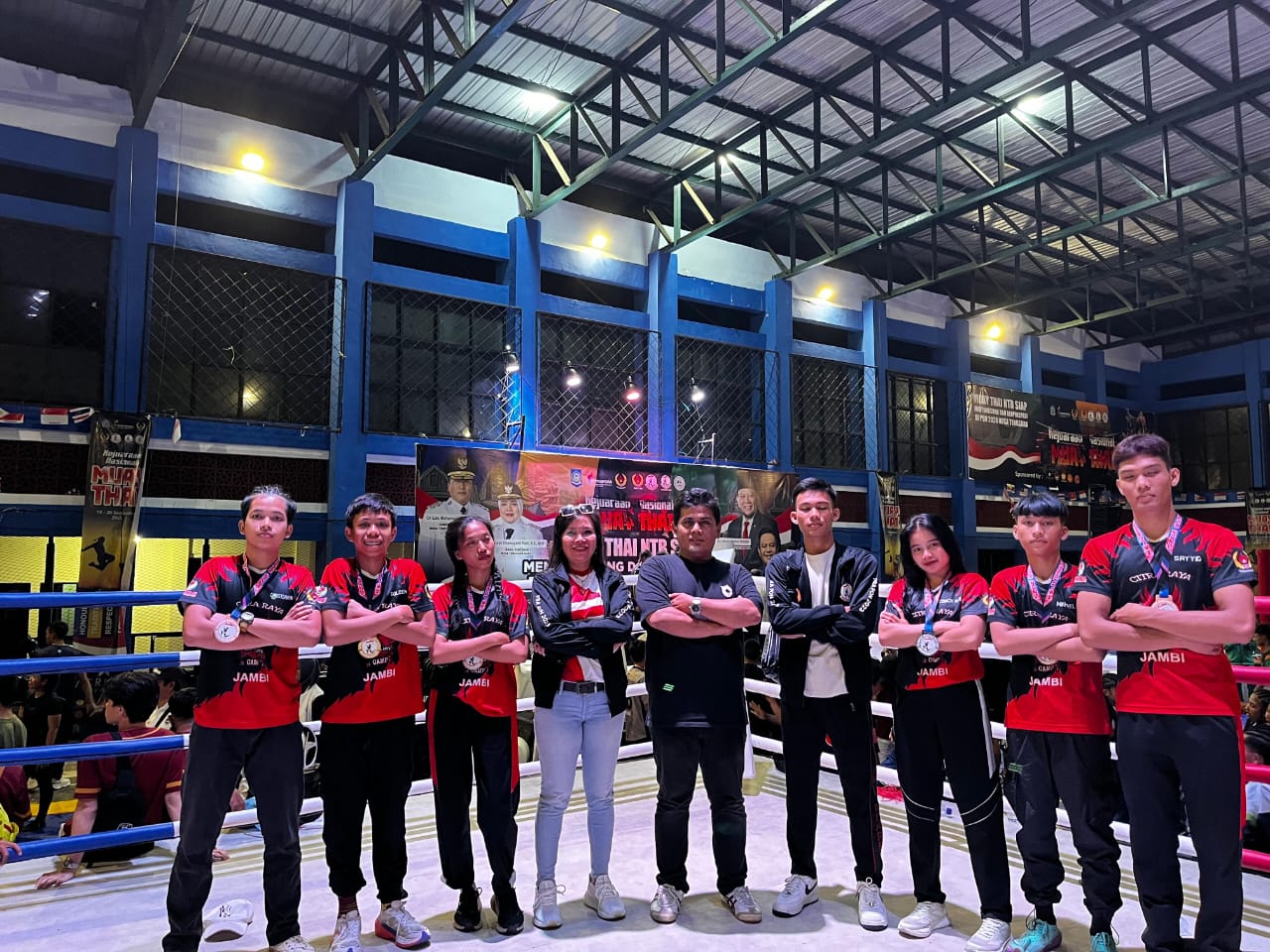 Tim Muangthai Jambi Bersinar di Kejurnas NTB 2025, Sumbang 2 Emas, 1 Perak, dan 3 Perunggu