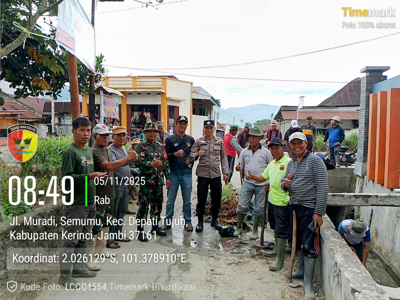 Semumu Berbenah di HUT Kerinci ke-67, Kades Wira Tunjukkan Aksi Nyata Lewat Gotong Royong Bersama