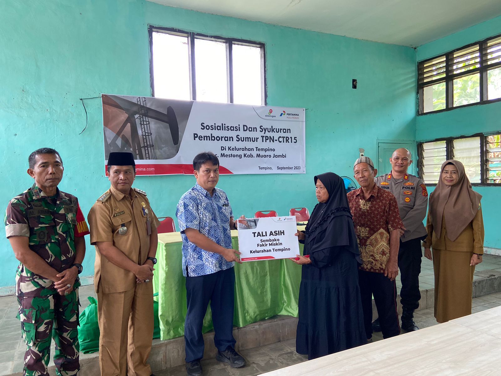 Pertamina EP Field Jambi Gelar Sosialisasi dan Syukuran Tajak Sumur Eksplorasi 