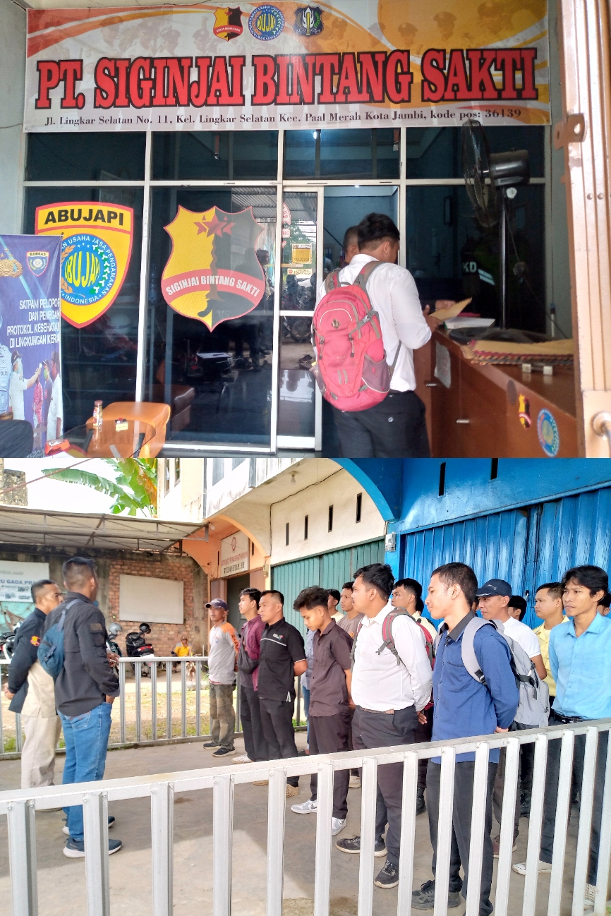 PT Siginjai Bintang Sakti: Rekrutmen Satpam Gratis, Wajib Bersertifikat, Tanpa Pungutan