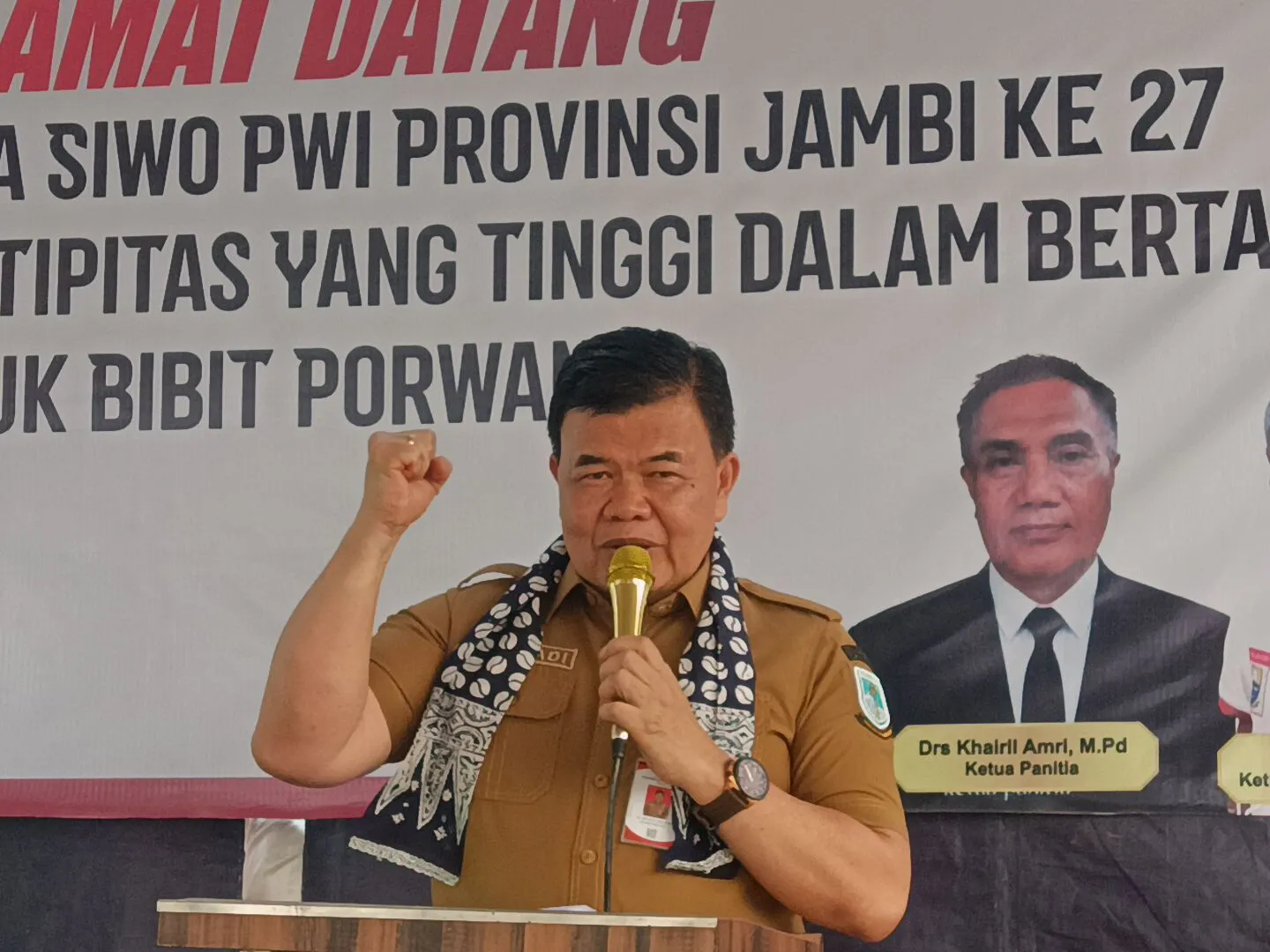 Porwada SIWO PWI Jambi Sukses Digelar, Asisten II Tutup Secara Resmi