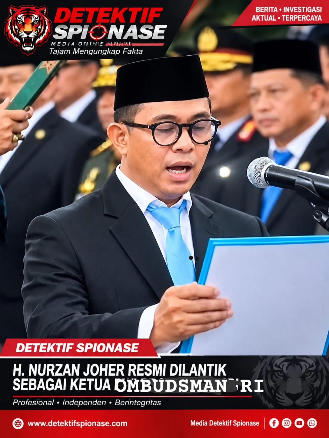 Nuzran Joher Resmi Dilantik Prabowo sebagai Ketua Ombudsman RI, Putra Jambi Pimpin Periode 2026–2031